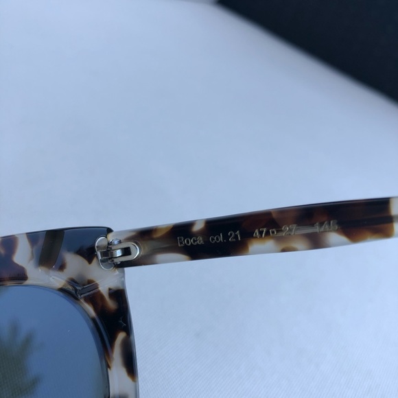 Illesteva Boca Silver Mirror Sunglasses